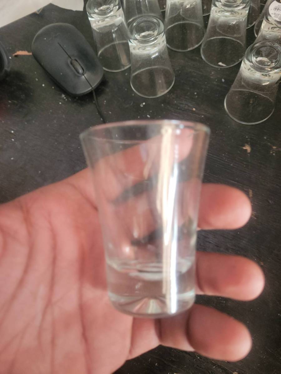 Copo de vidro para dose (shot)