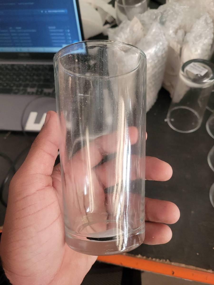 Copo de vidro tipo tumbler