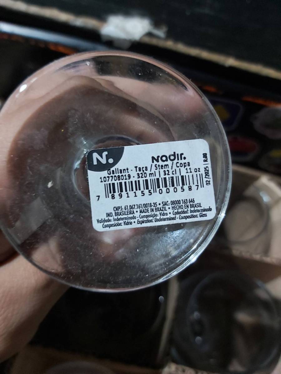 Taça de vidro para bebidas