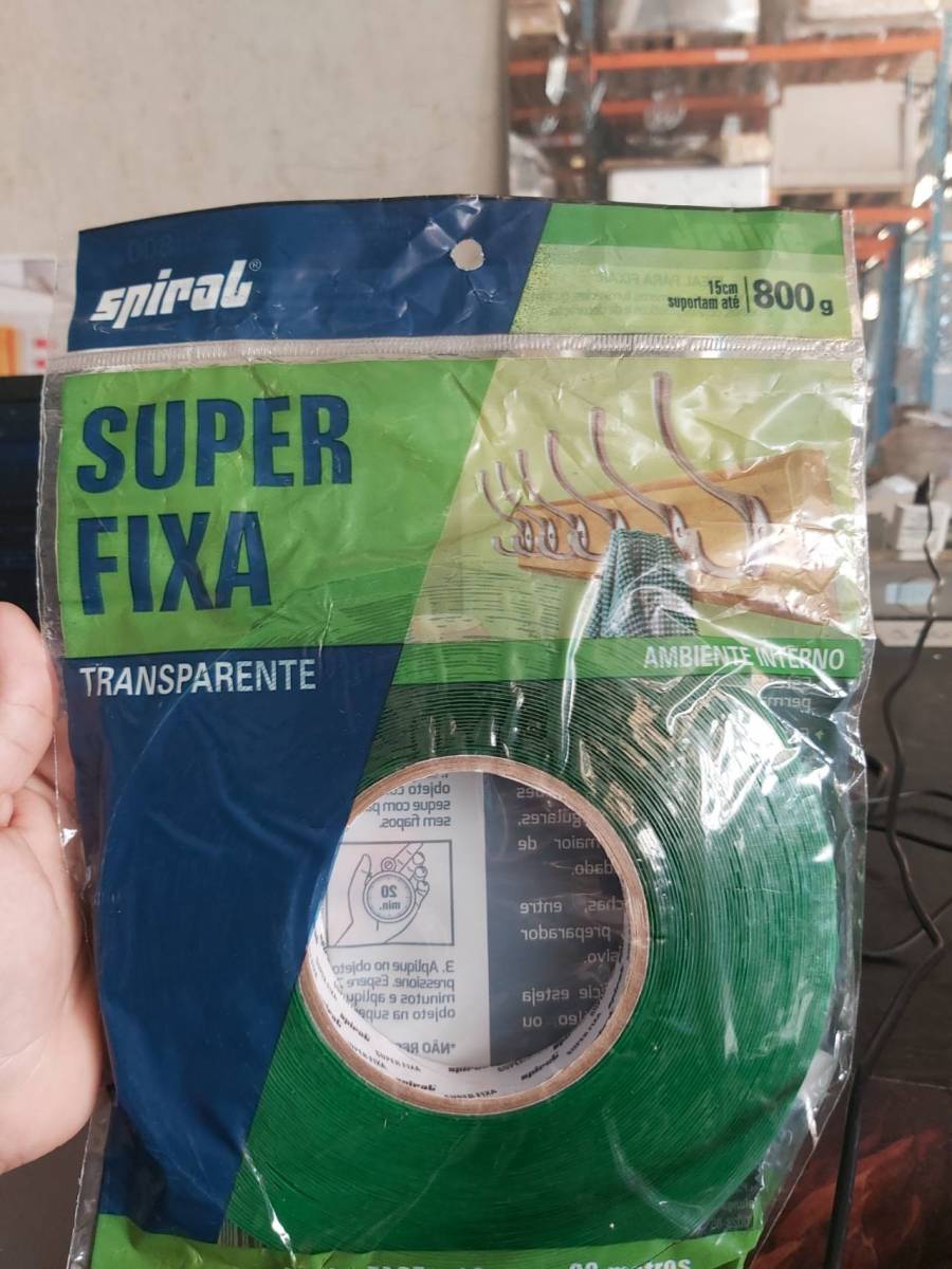 Fita dupla face transparente Super Fixa