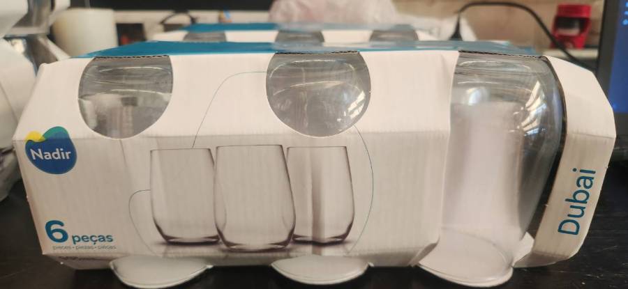Conjunto de copos de vidro