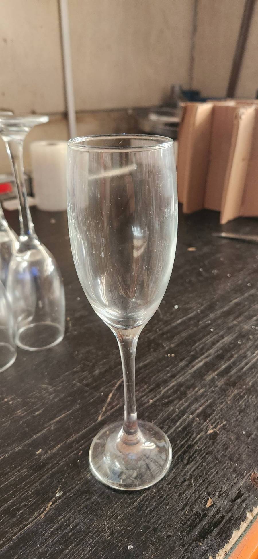 Taça de vidro para vinho espumante