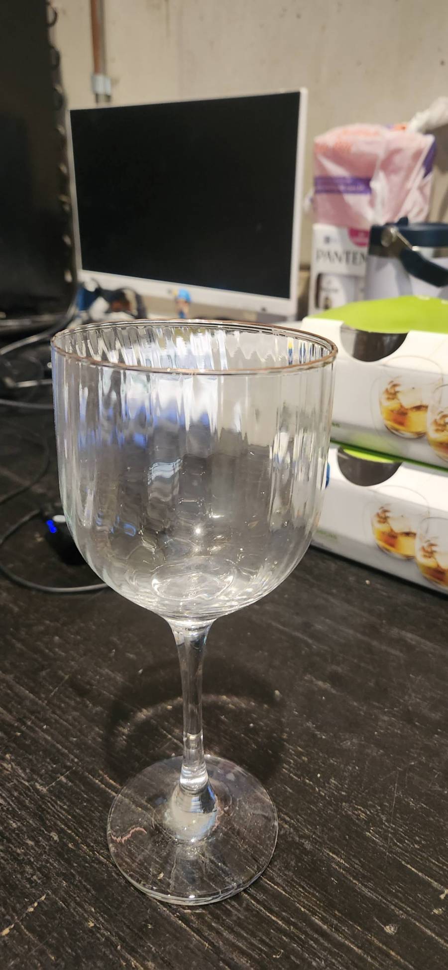 Taça de vidro para bebidas