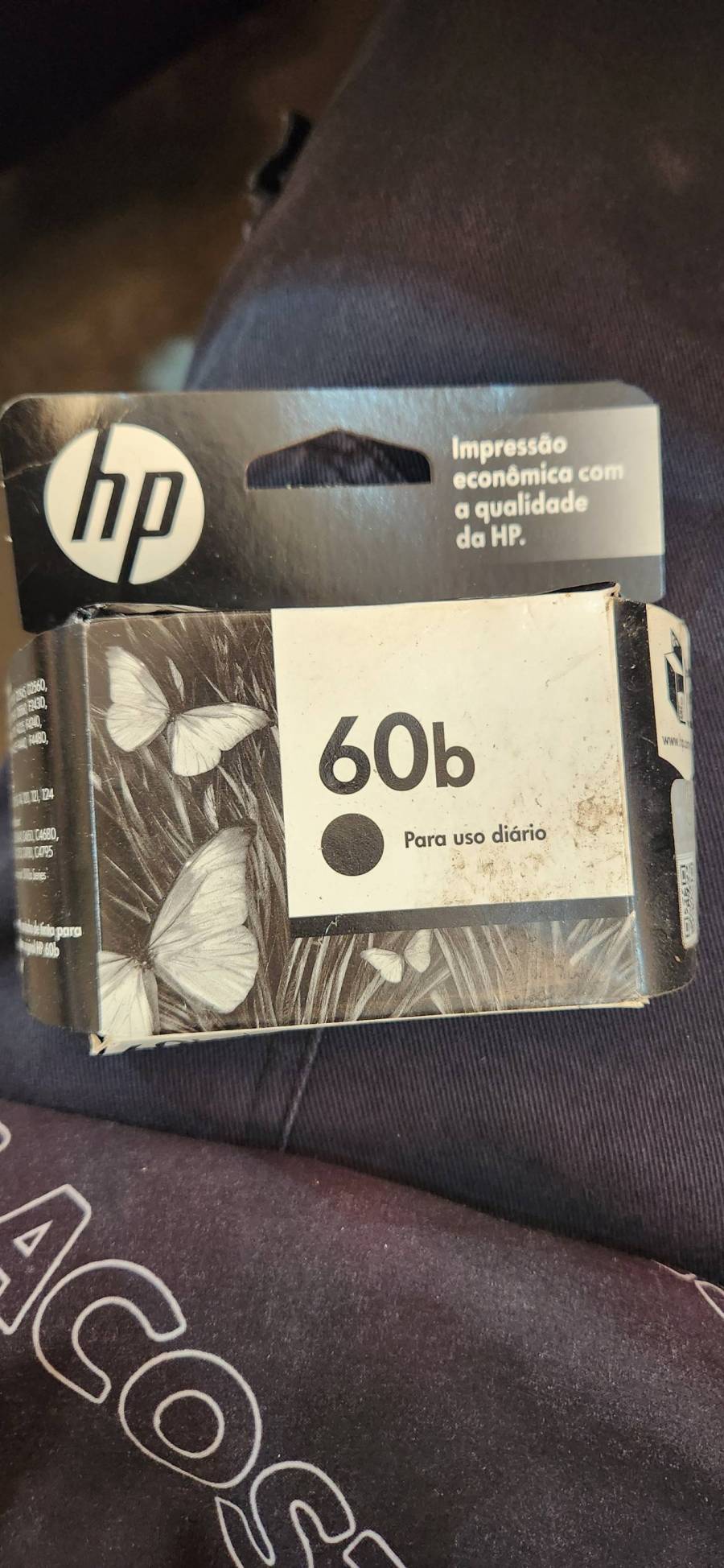Cartucho de tinta preta HP 60b
