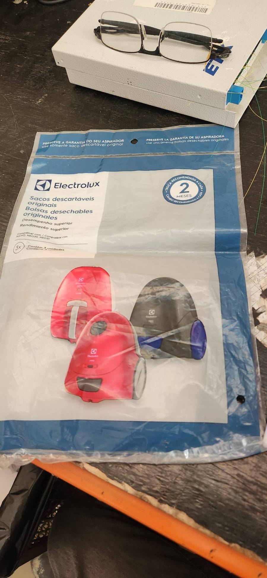 Sacos descartáveis originais para aspirador de pó