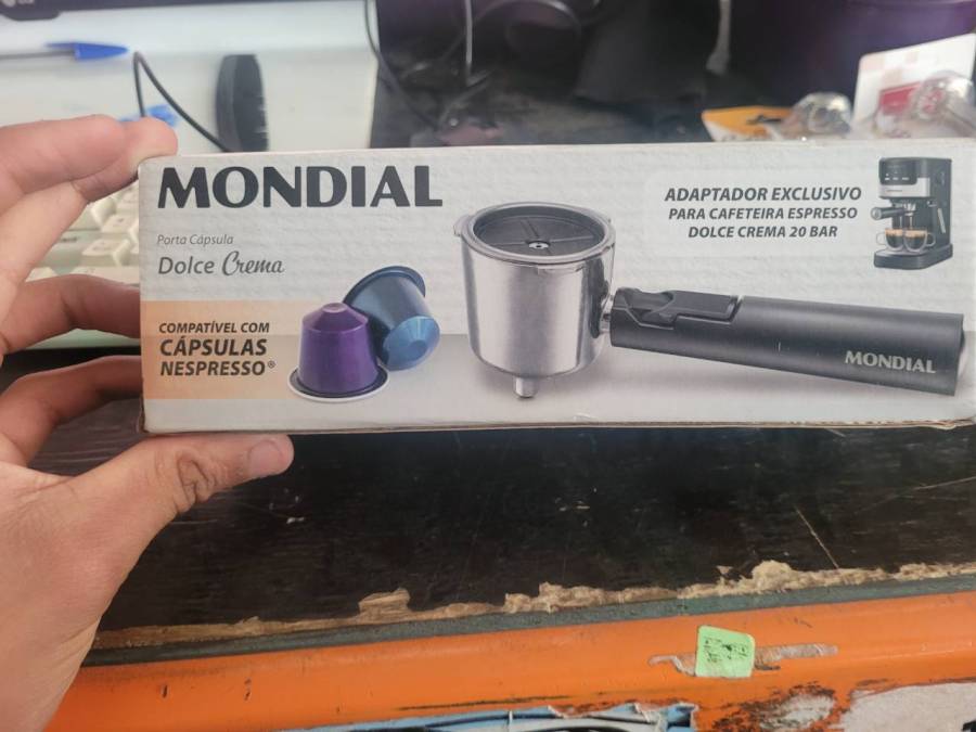 Porta cápsula para cafeteira espresso compatível com cápsulas Nespresso