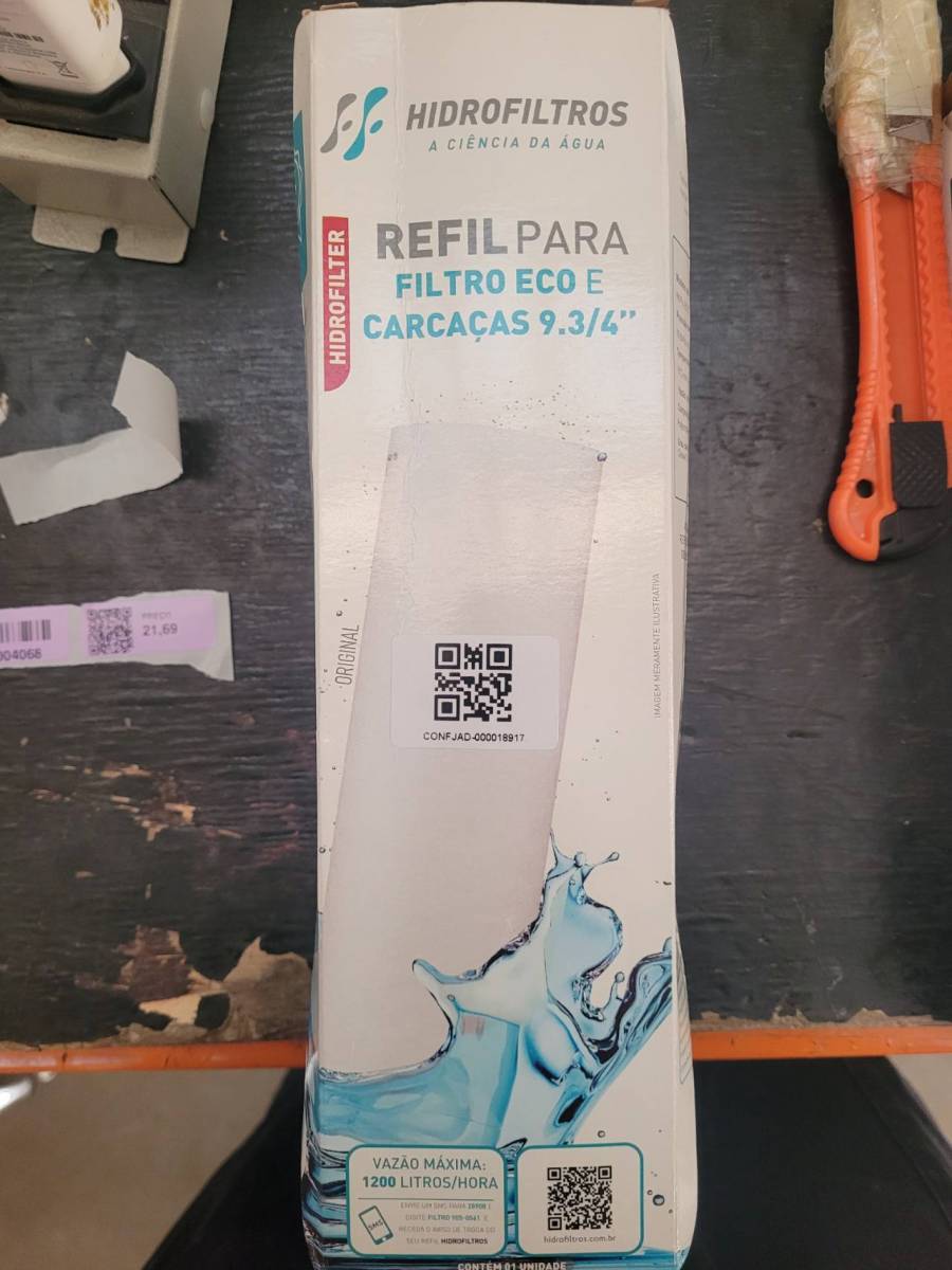 Refil para filtro de água ECO e carcaças 9.3/4''