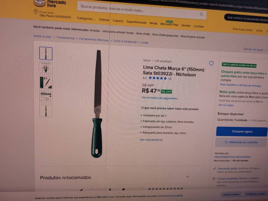 Lima Chata Murça 6" (150mm)