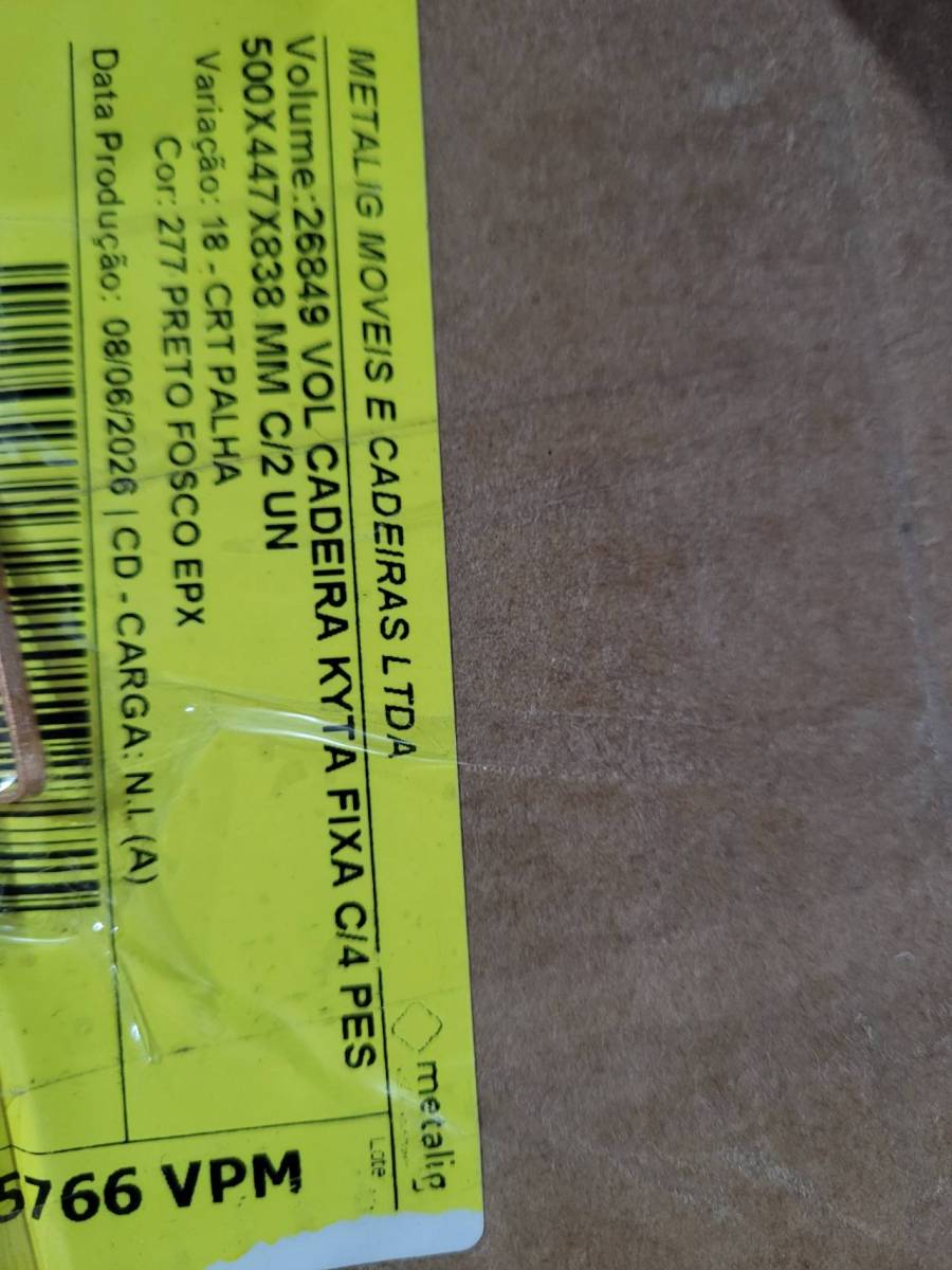 Cadeira Kyta fixa com braço