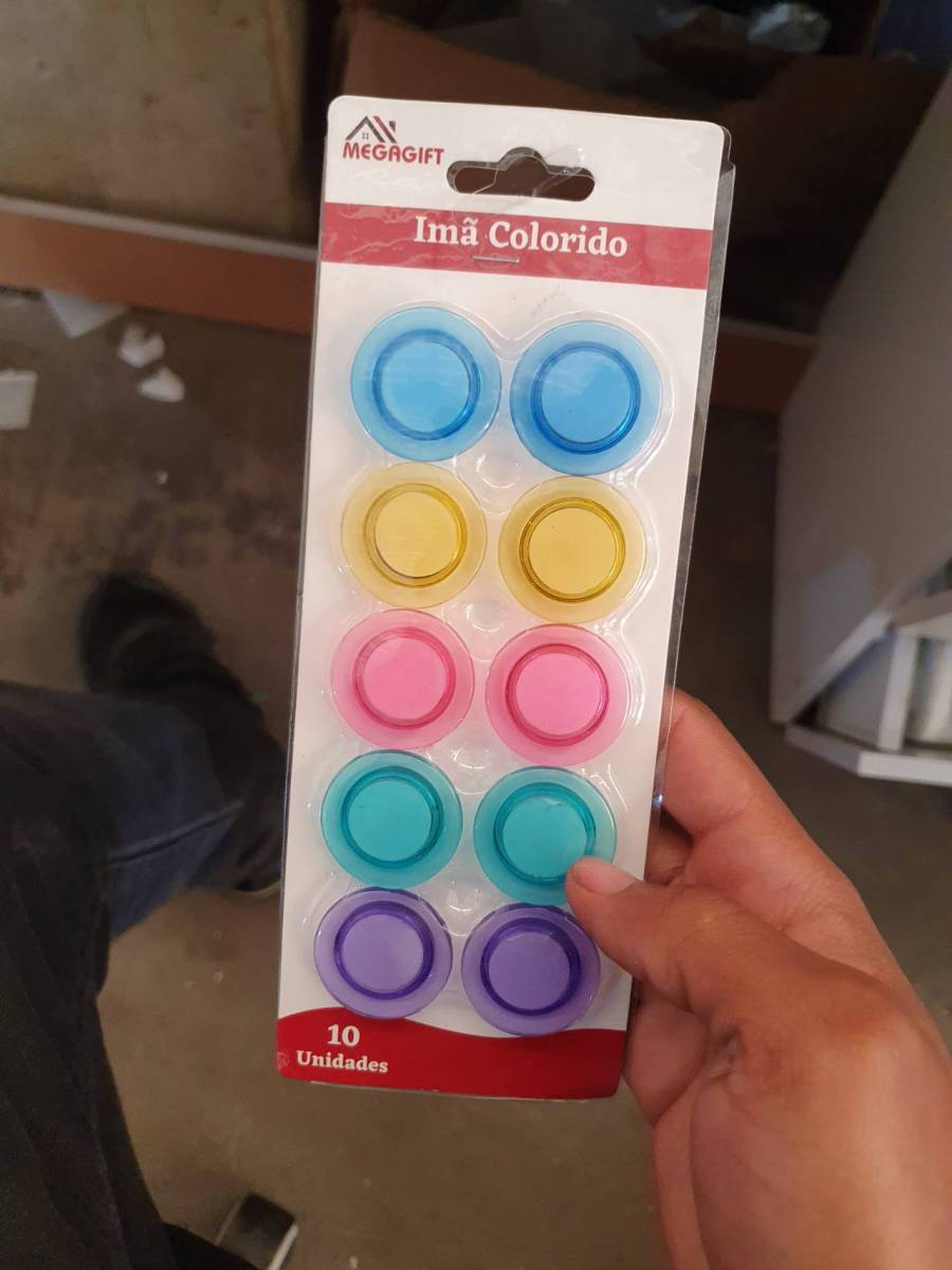 Imã colorido magnético