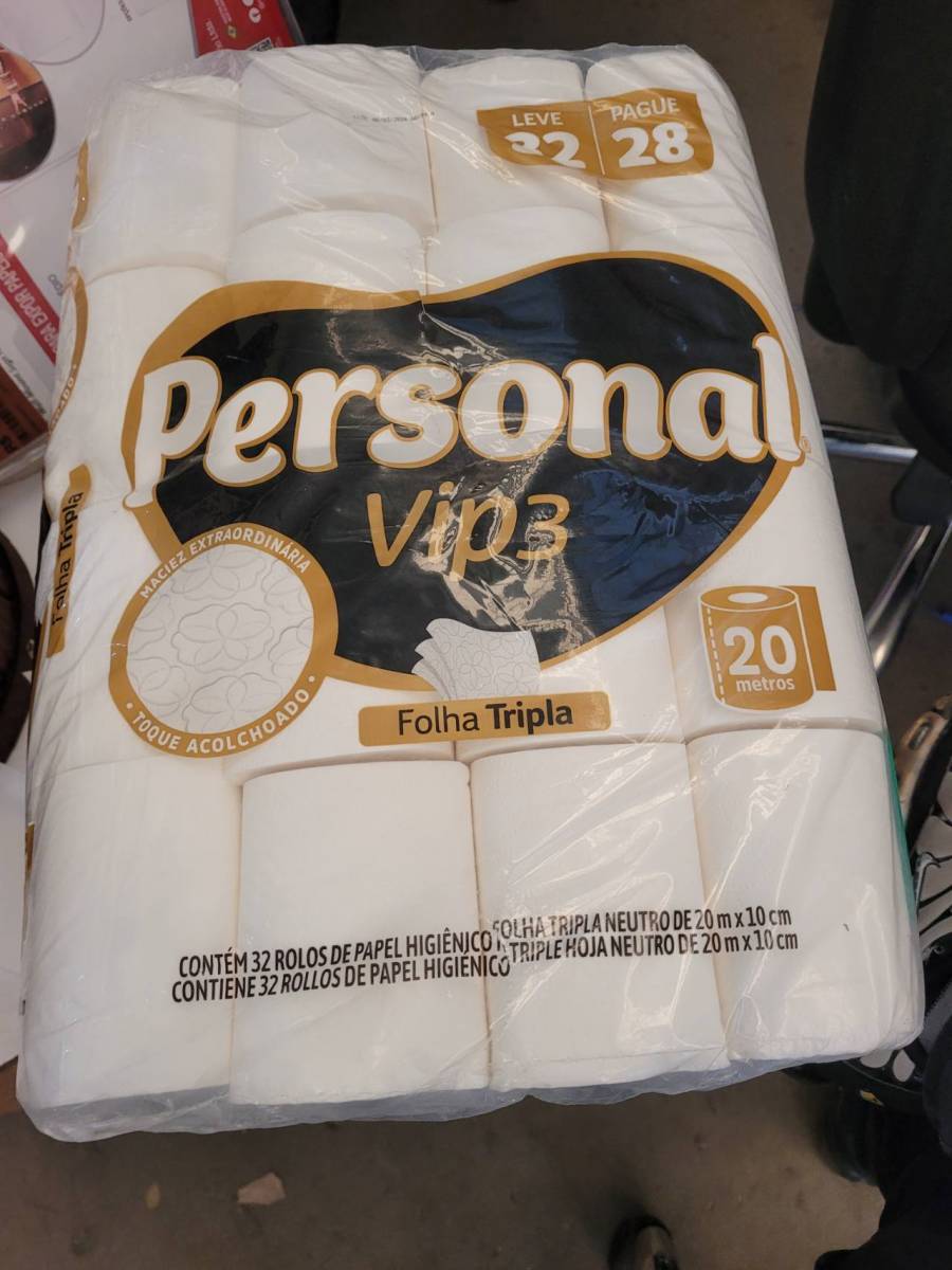 Papel higiênico Personal Vip3 Folha Tripla
