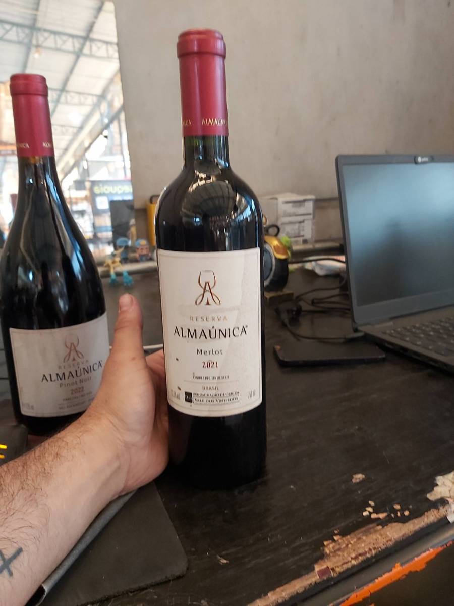 Vinho tinto seco Reserva Almaúnica Merlot 2021