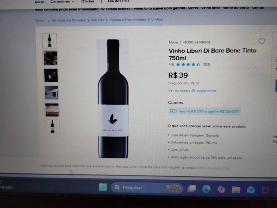 Vinho Liberi Di Bere Bene Tinto