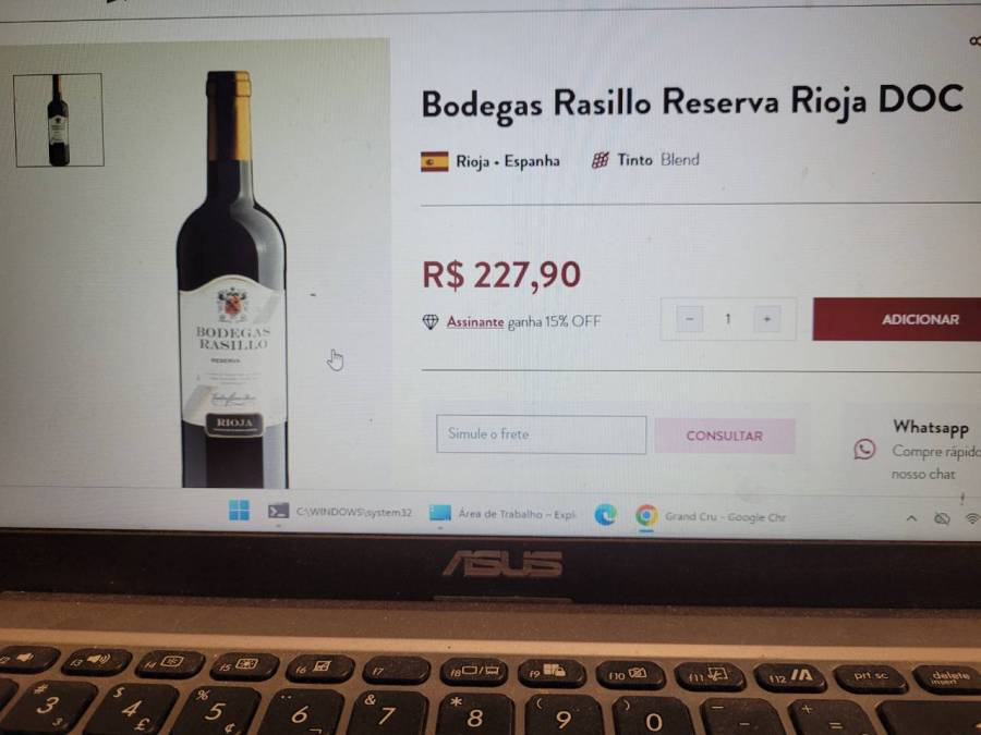 Vinho Tinto Bodegas Rasillo Reserva Rioja DOC