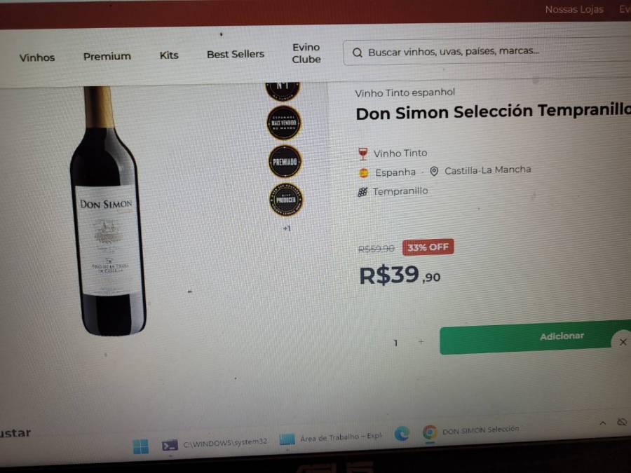 Vinho Tinto Don Simon Selección Tempranillo