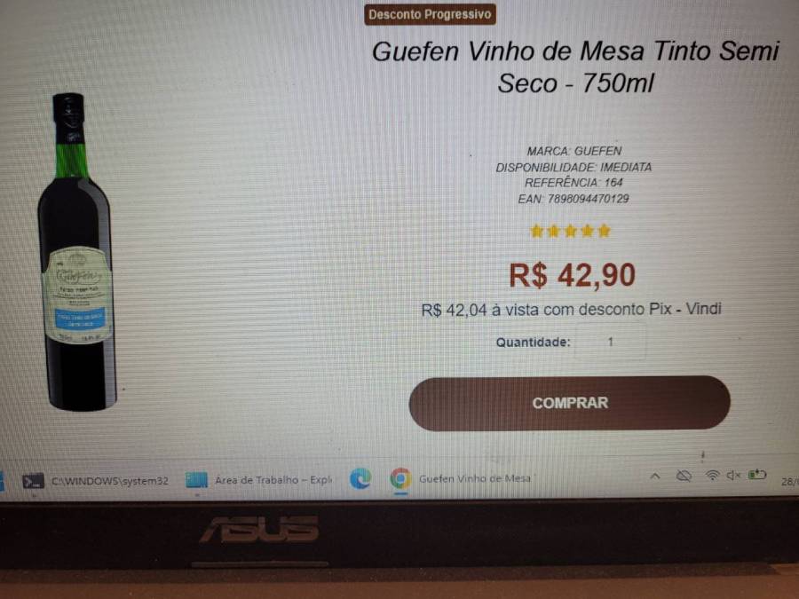Vinho de Mesa Tinto Semi Seco