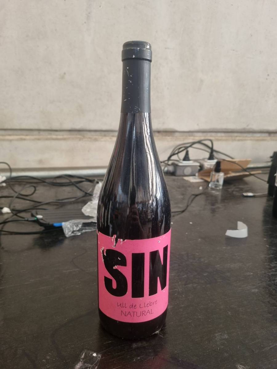 Garrafa de vinho natural