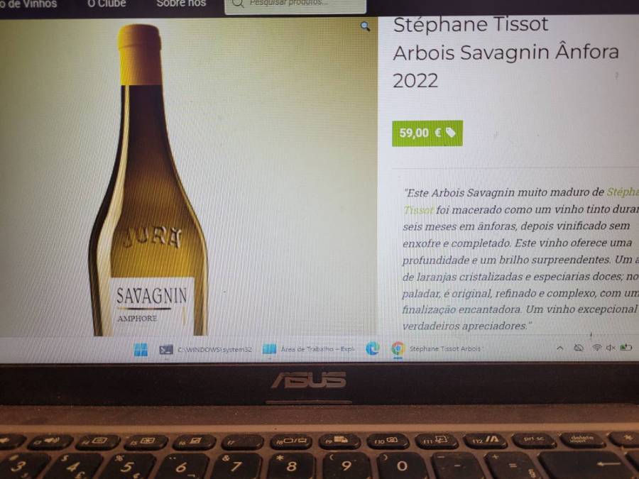 Vinho Stéphane Tissot Arbois Savagnin Ânfora 2022