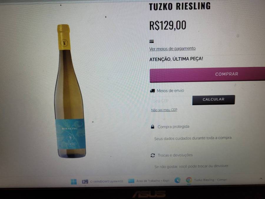 Vinho branco Tuzko Riesling