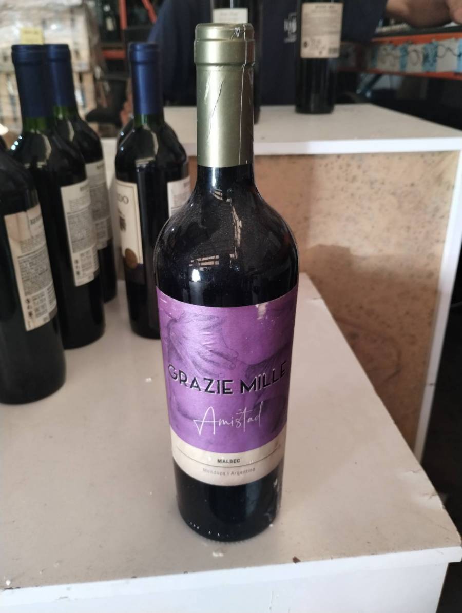 Vinho Tinto Malbec Grazie Mille Amistad