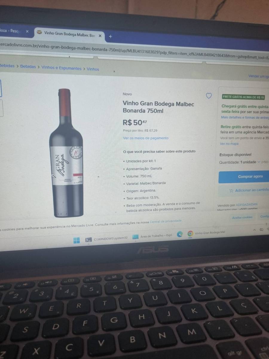 Vinho Gran Bodega Malbec Bonarda 750ml