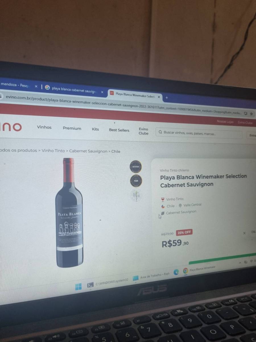 Vinho Tinto Playa Blanca Winemaker Selection Cabernet Sauvignon
