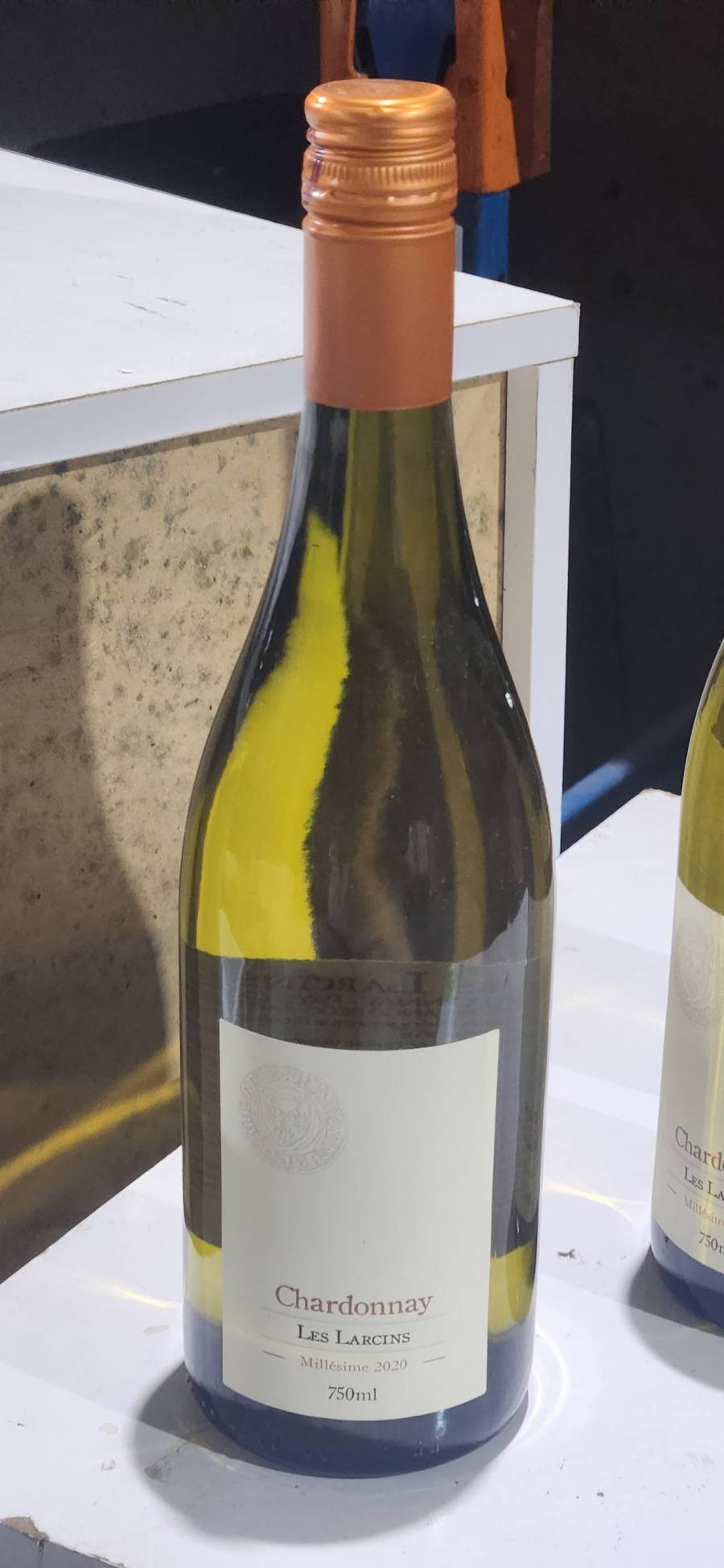 Vinho branco Chardonnay Les Larcins safra 2020
