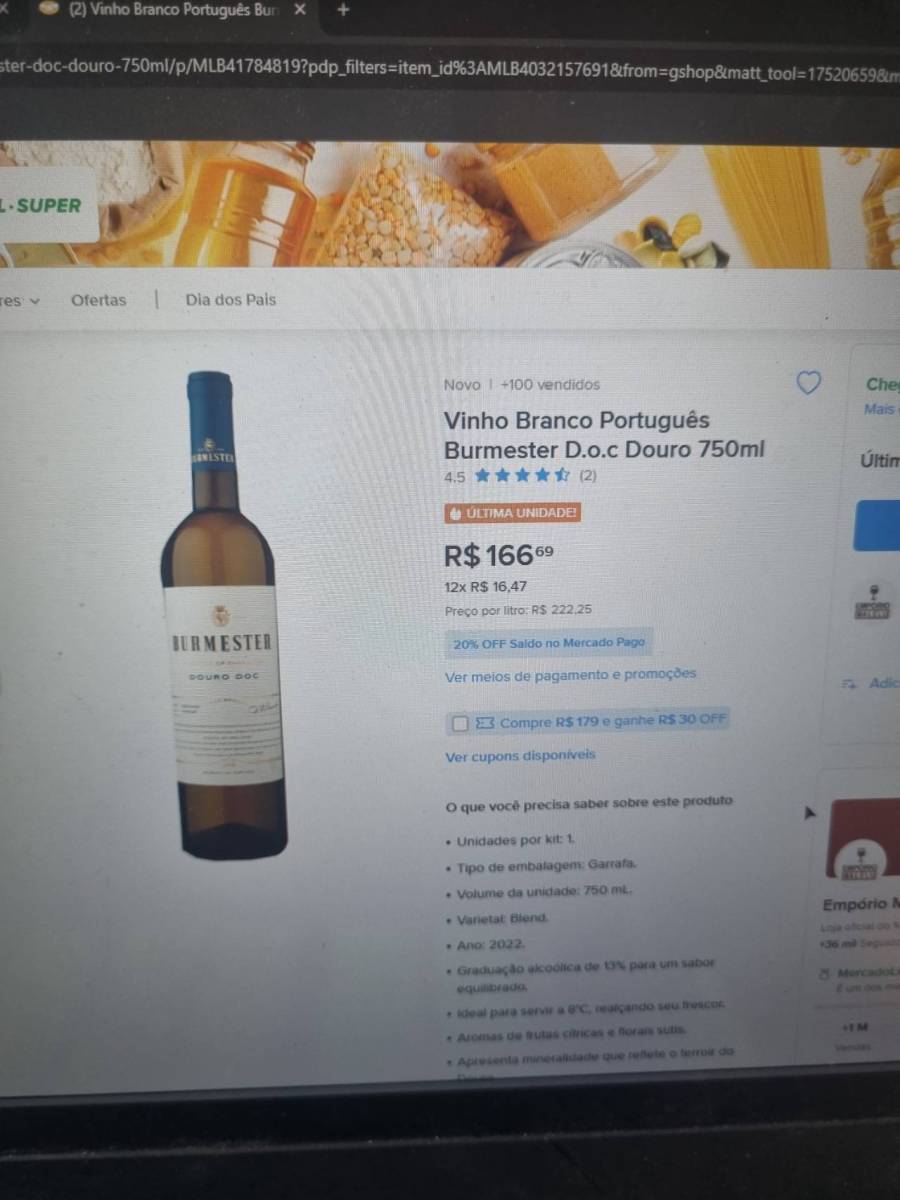Vinho Branco Português Burmester D.o.c Douro