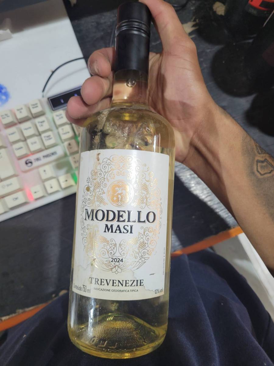 Vinho branco meio seco Modello Masi Trevenezie