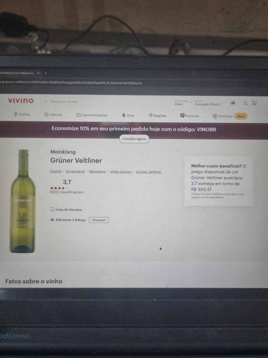 Vinho branco Grüner Veltliner