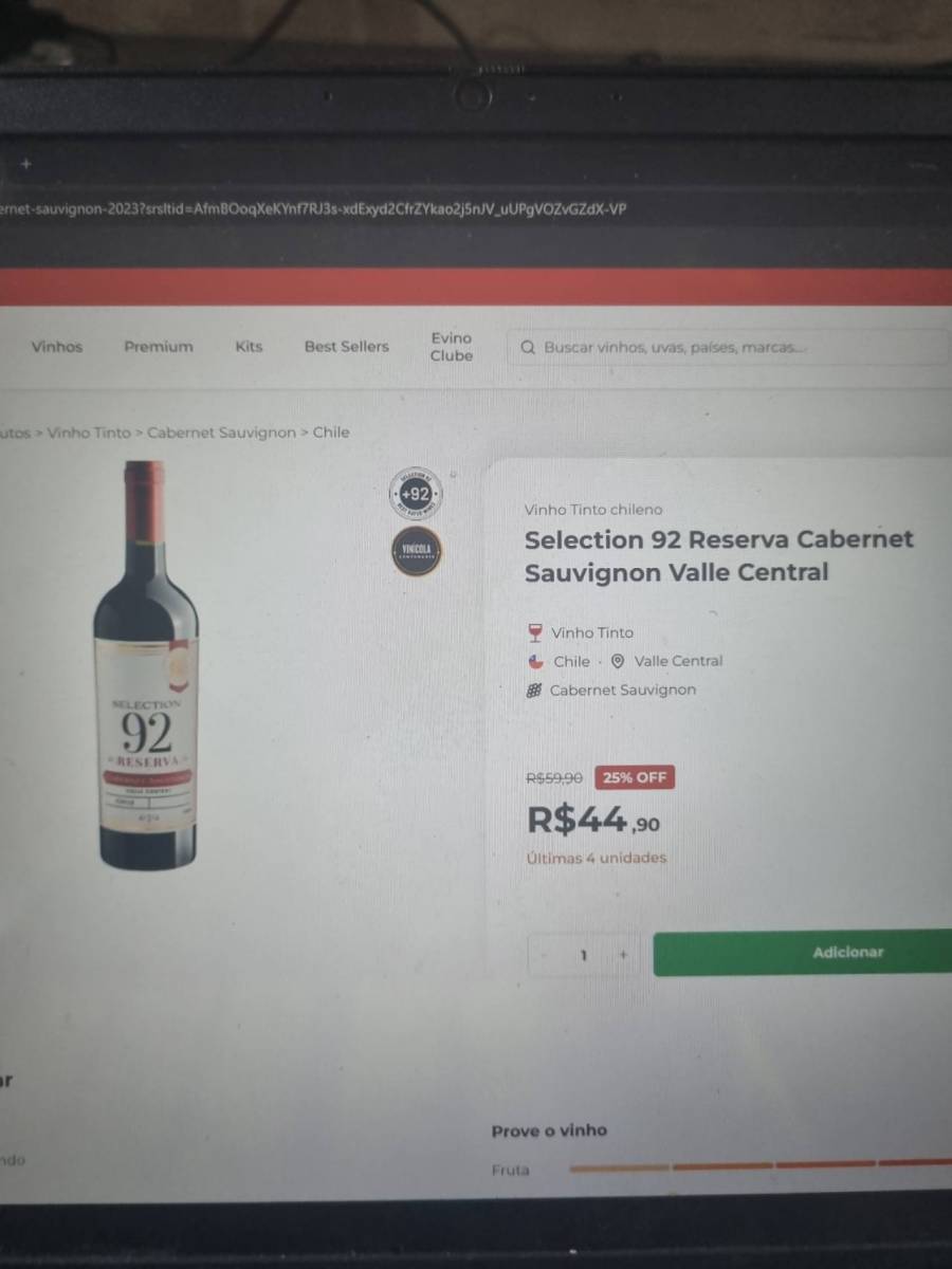 Selection 92 Reserva Cabernet Sauvignon Valle Central