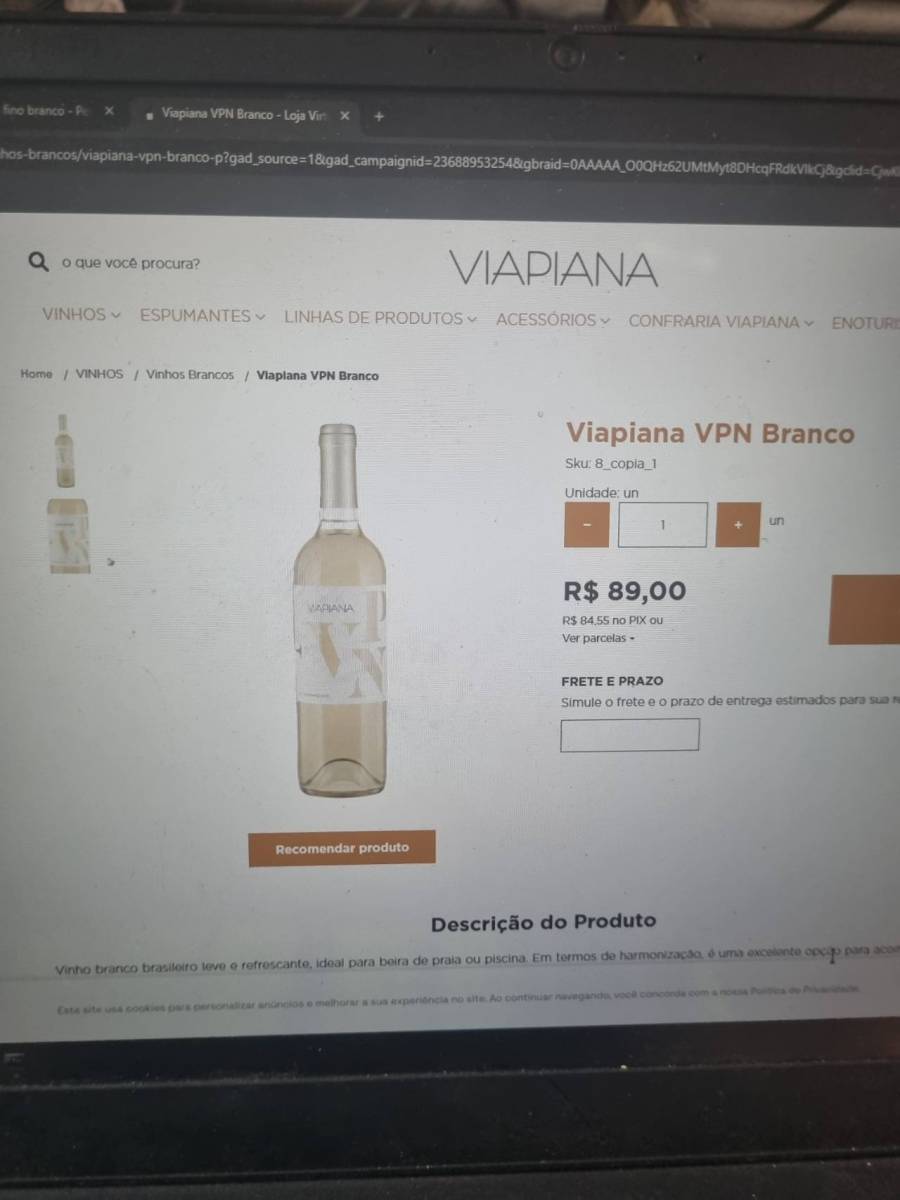 Vinho branco Viapiana VPN Branco