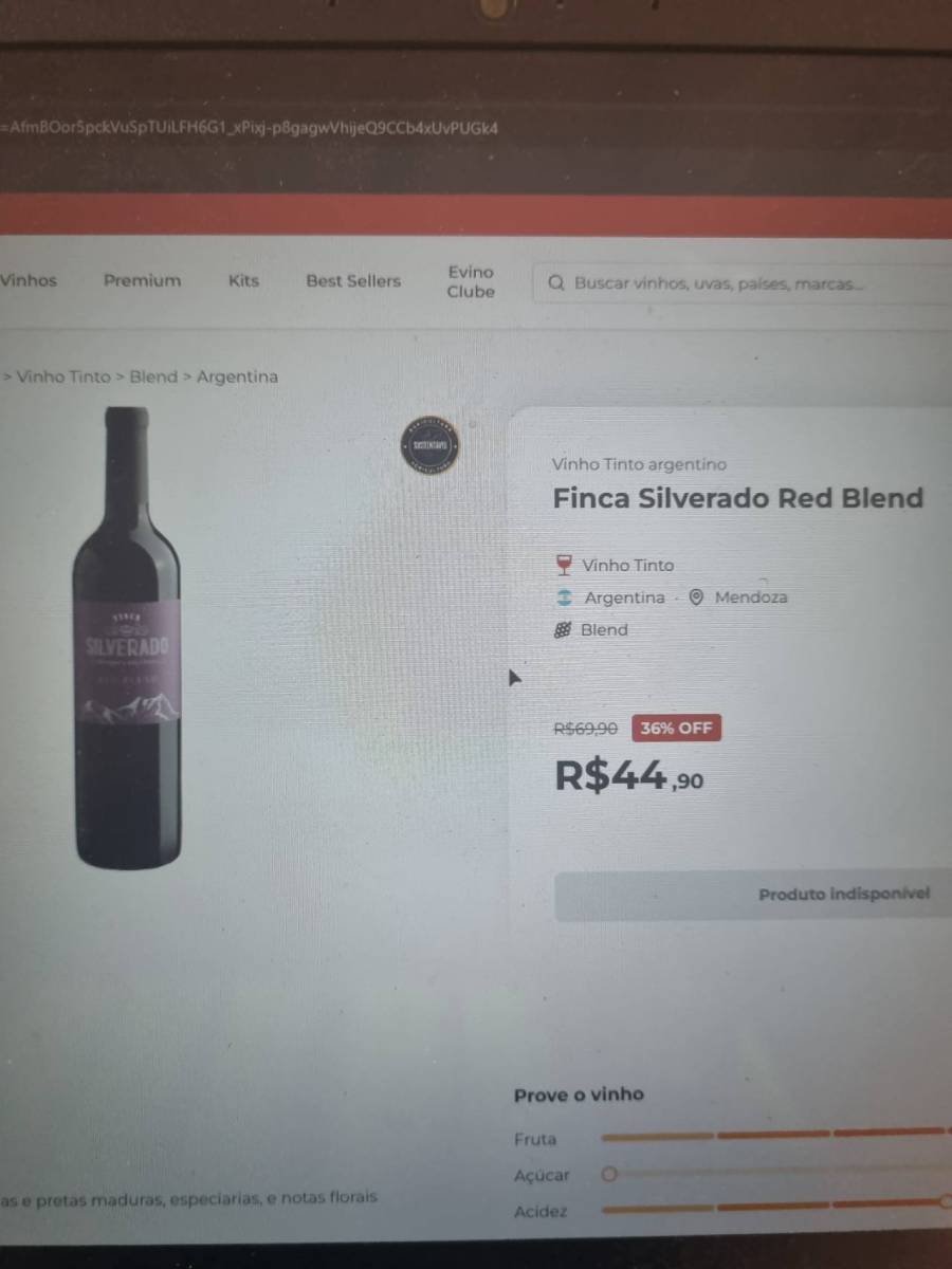 Vinho Tinto Finca Silverado Red Blend