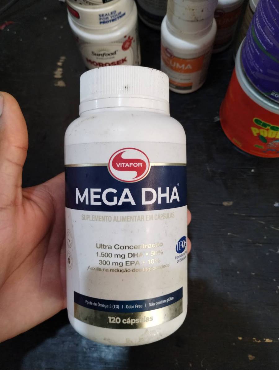Suplemento alimentar em cápsulas Mega DHA