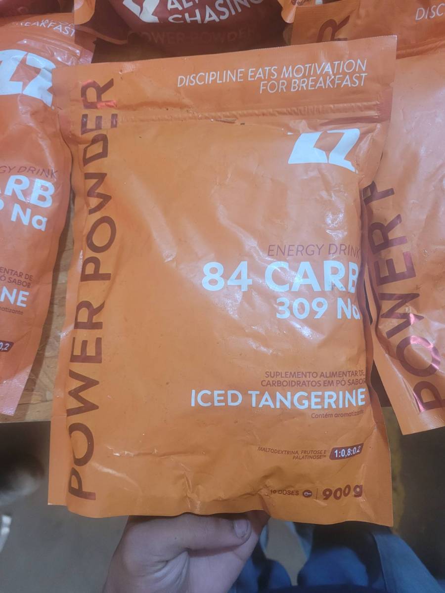 Suplemento alimentar em pó sabor Iced Tangerine