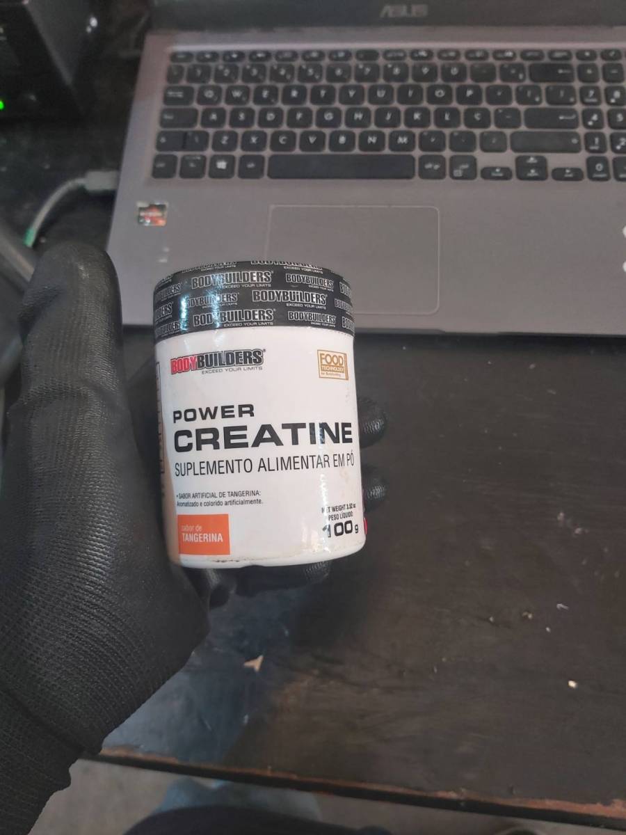 Creatina em pó sabor tangerina