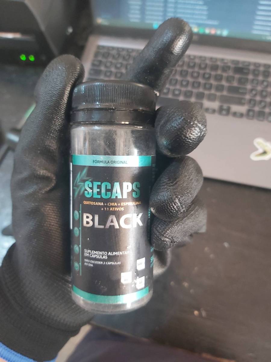 Suplemento alimentar em cápsulas Secaps Black