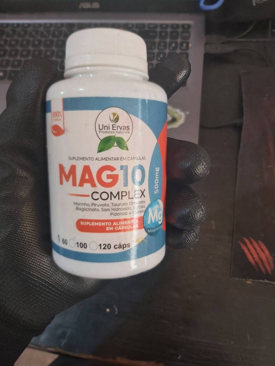 Suplemento alimentar em cápsulas MAG10 Complex