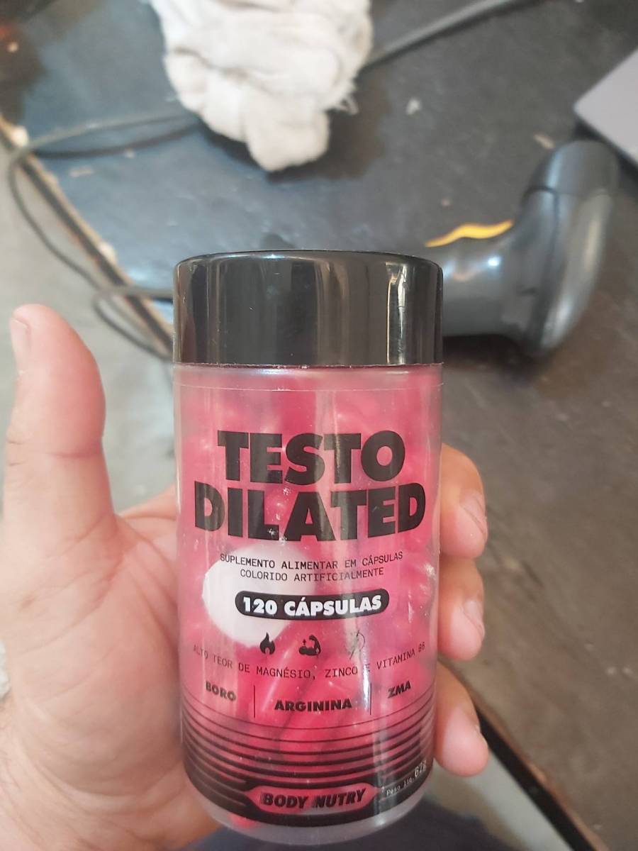 Suplemento alimentar em cápsulas Testo Dilated