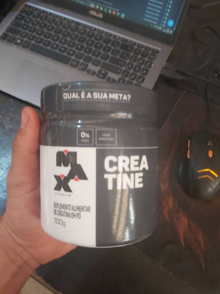 Suplemento alimentar de creatina em pó