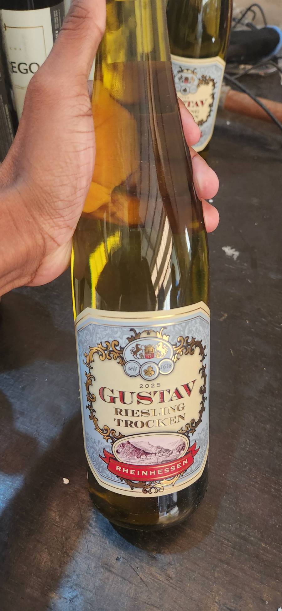 Vinho branco Riesling Trocken Gustav