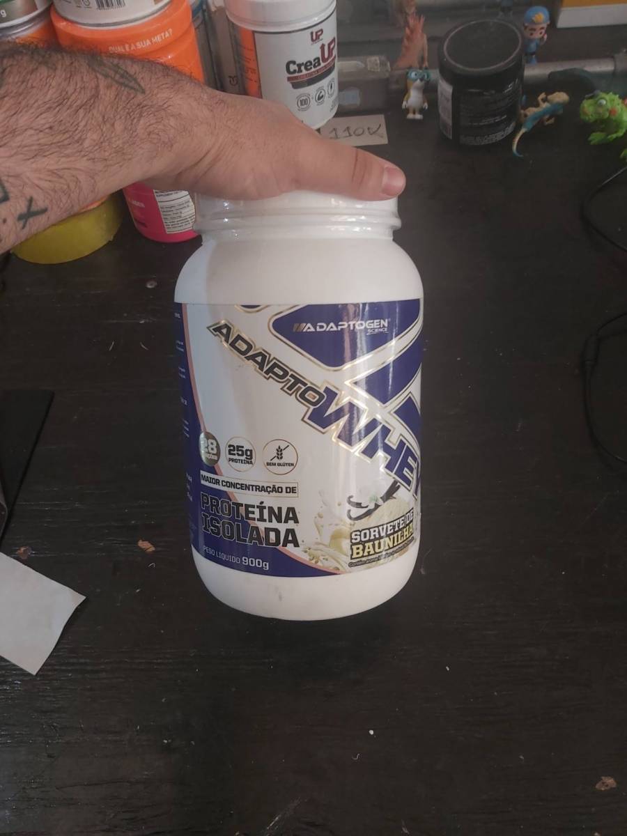 Proteína isolada sabor sorvete de baunilha