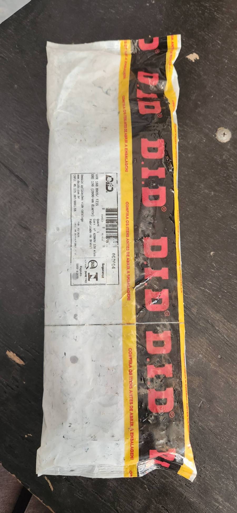 Corrente para motocicleta XRE 190 (2006 em diante)