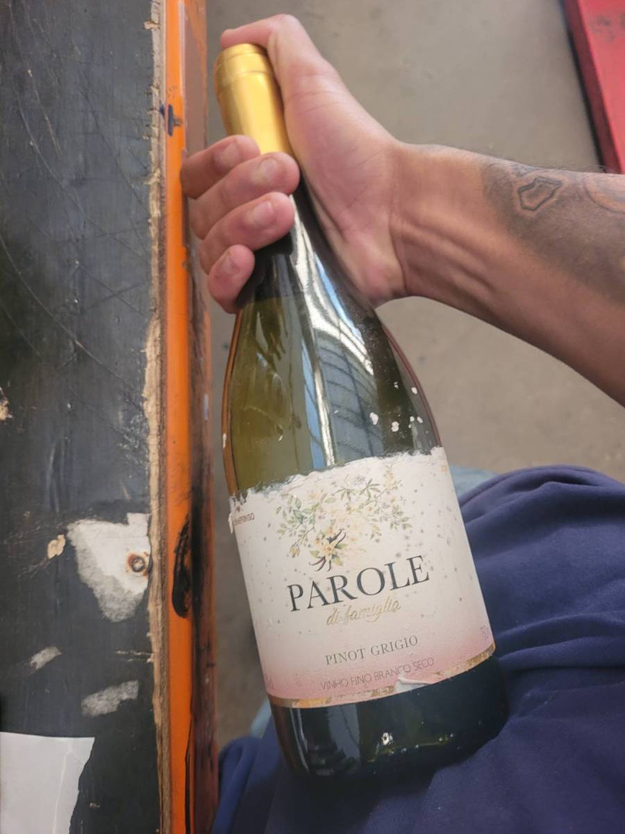 Vinho branco seco Pinot Grigio