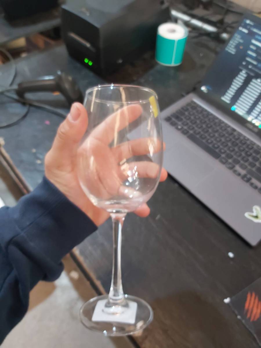 Taça de vidro para vinho