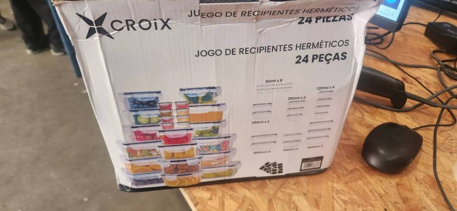 Jogo de recipientes herméticos 24 peças