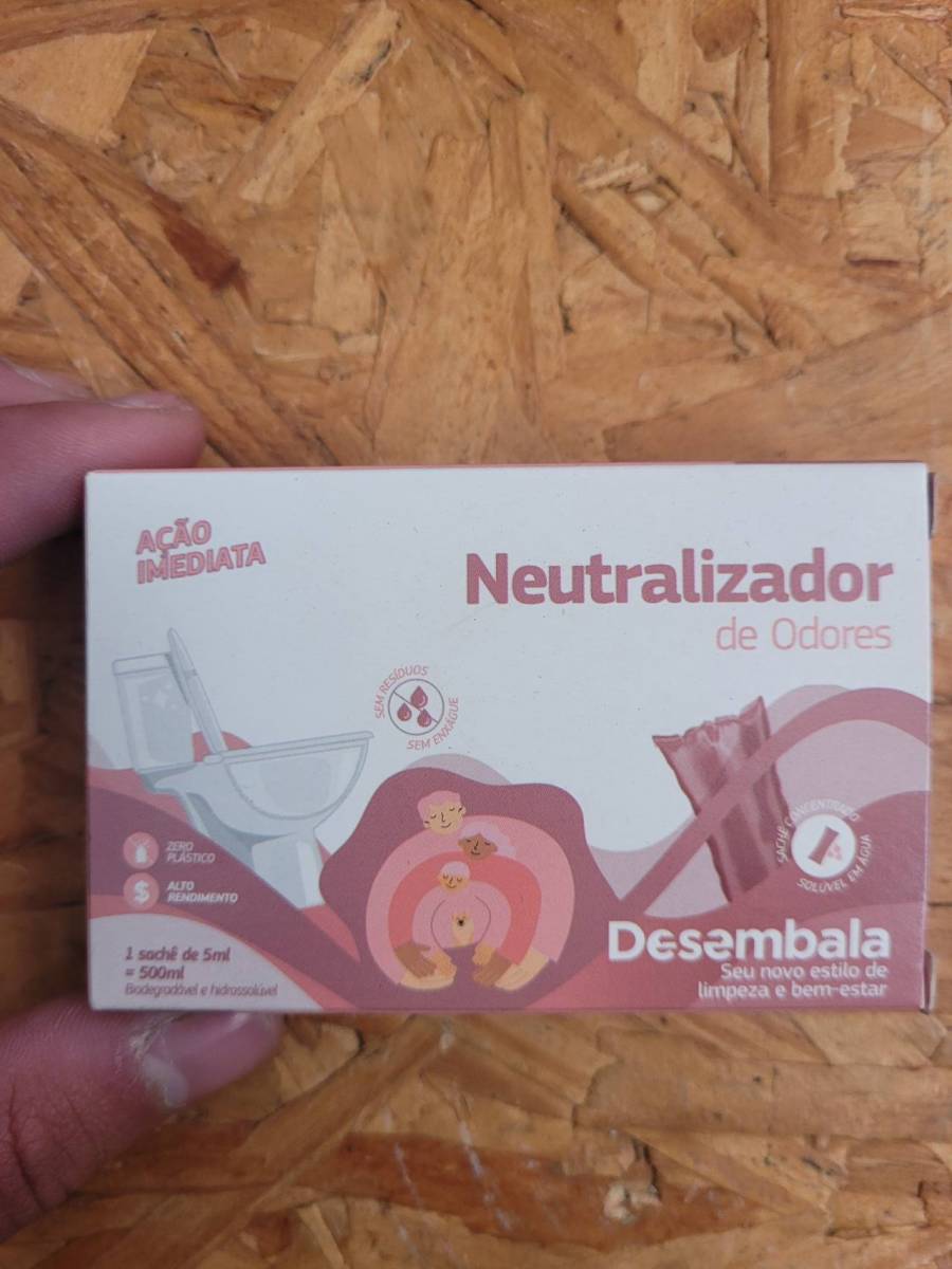 Neutralizador de odores em sachê concentrado solúvel em água