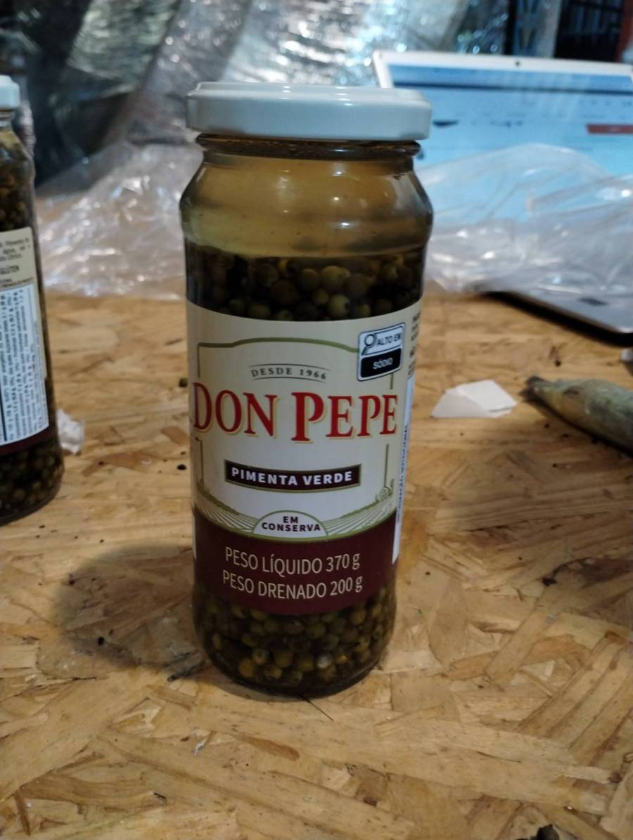 Pimenta verde em conserva