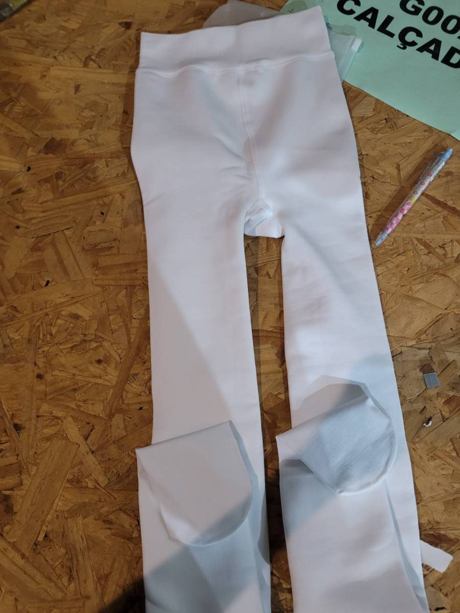 Meia-calça infantil branca
