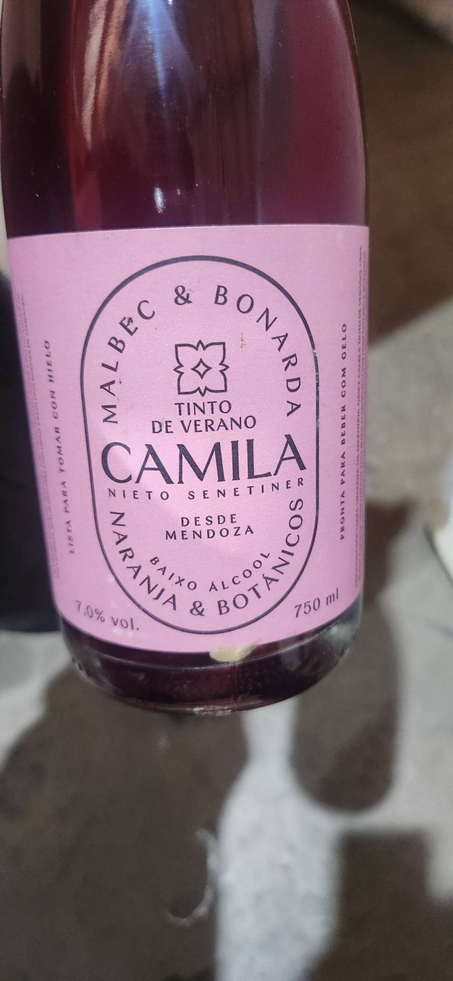 Vinho Tinto de Verano Camila Malbec & Bonarda